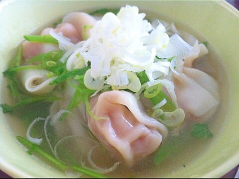 あまった水餃子でリメイク！スープ餃子